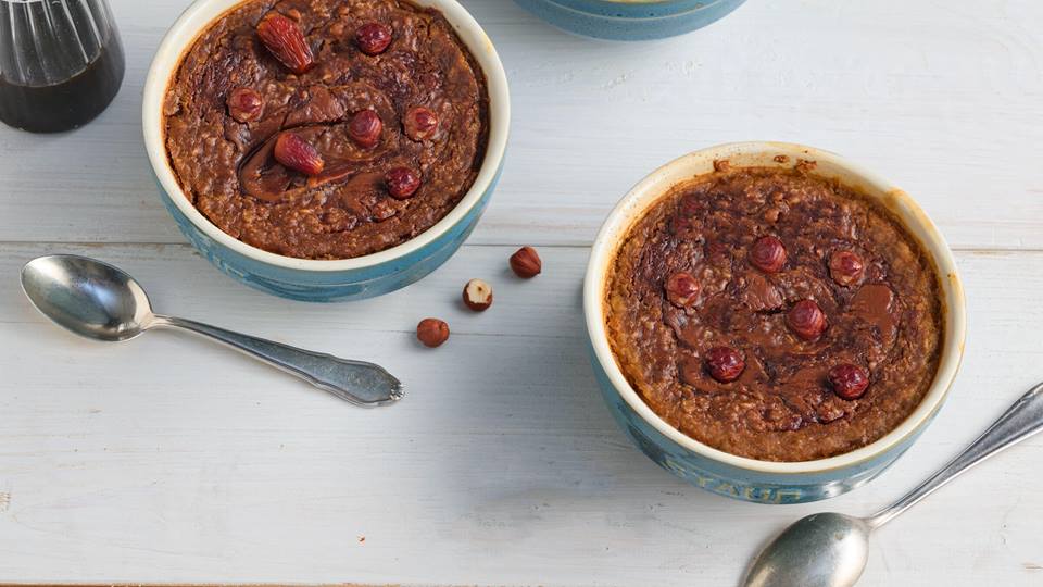 Baked Oats - Variante Dattel-Nuss