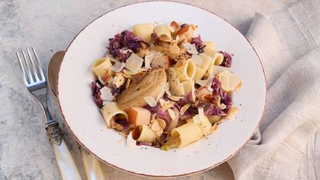 Pasta mit Birne, Fenchel und Radicchio
