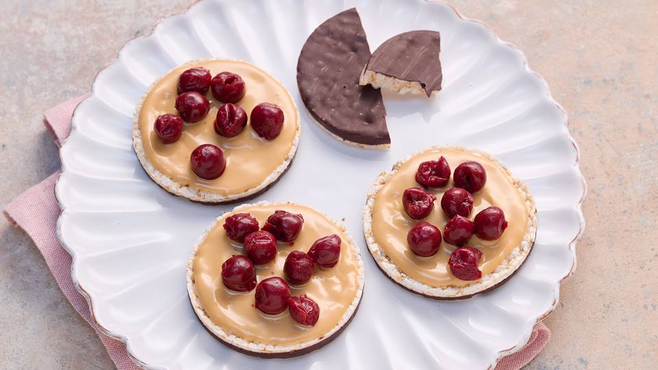 Schoko-Maiswaffeln Peanutbutter & Jelly Art