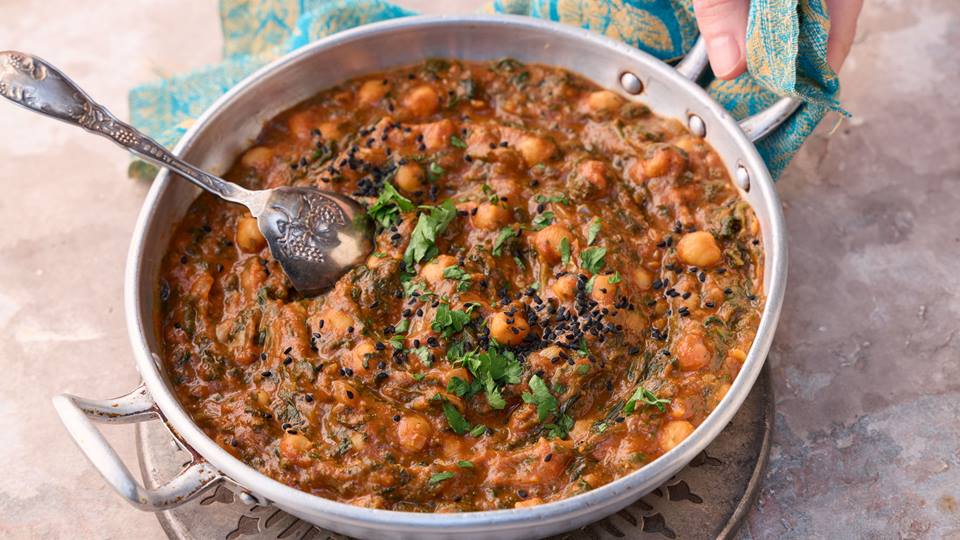 Alnatura Rezept: Kichererbsen-Spinat-Masala
