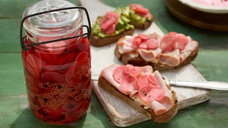 Pink Pickles - Süßsauer eingelegte Radieschen