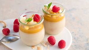 Vegane Kokos-Panna-cotta