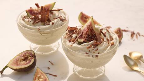 Cremige Feigenmousse