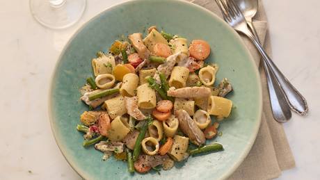 Mediterrane Pfanne mit Putenfilet