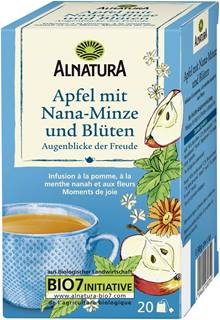 ALNATURA Apfel mit Nana-Minze und Blüten