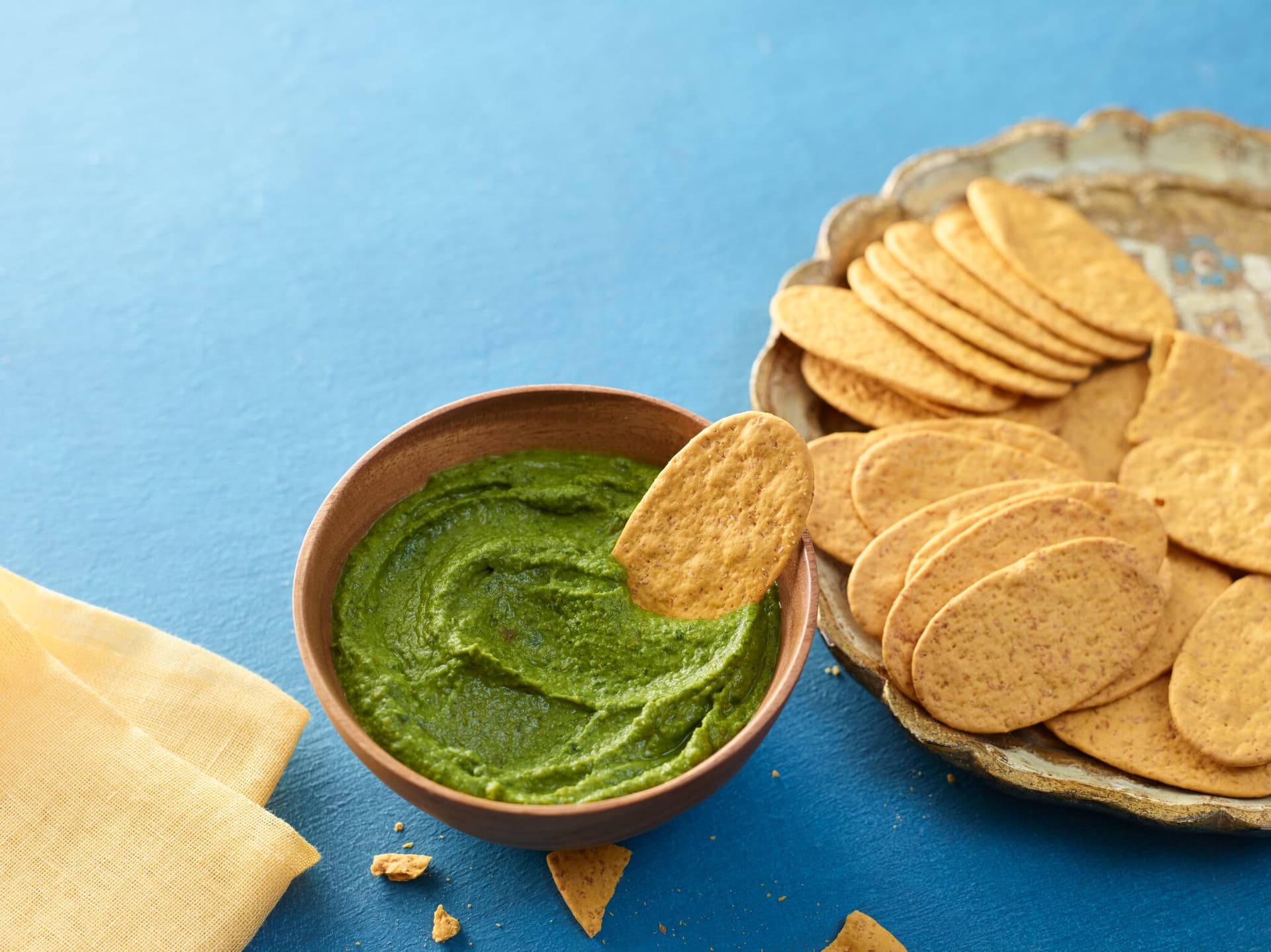 Spinat-Aprikosen-Hummus