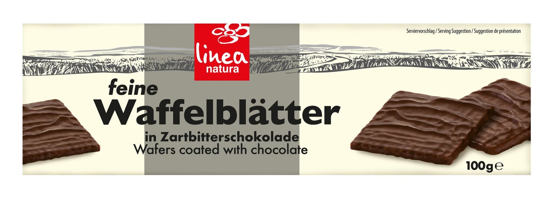 Linea Natura Waffelblätter Zartbitter