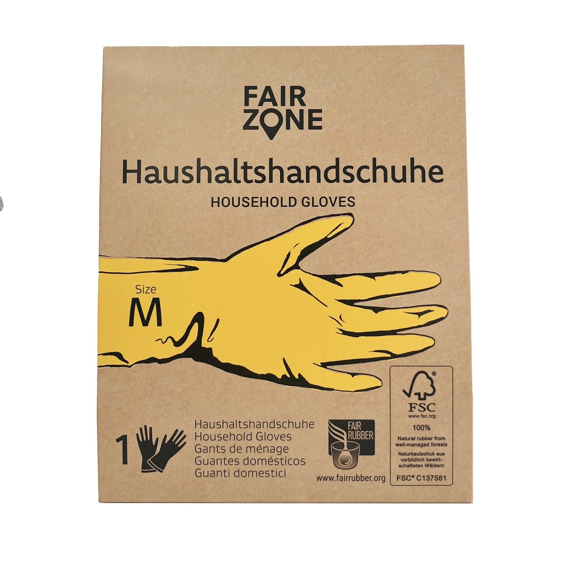 Fair Zone Haushalts Handschuhe Größe M