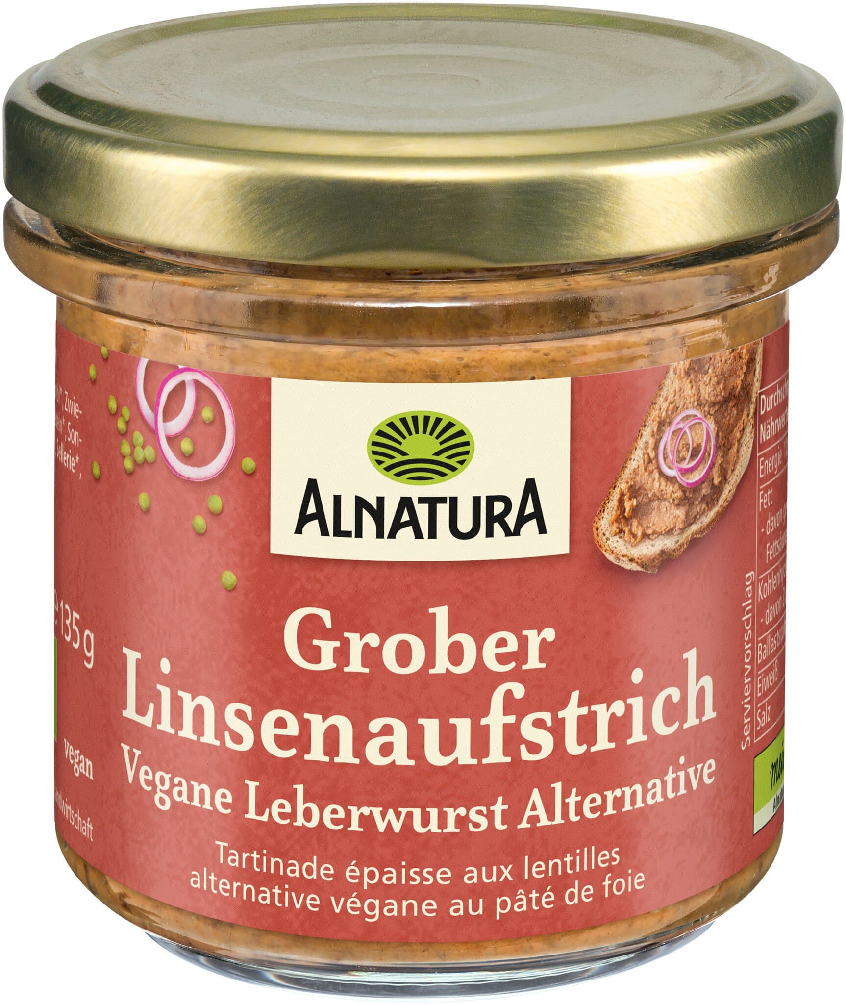 Alnatura Grober Linsenaufstrich