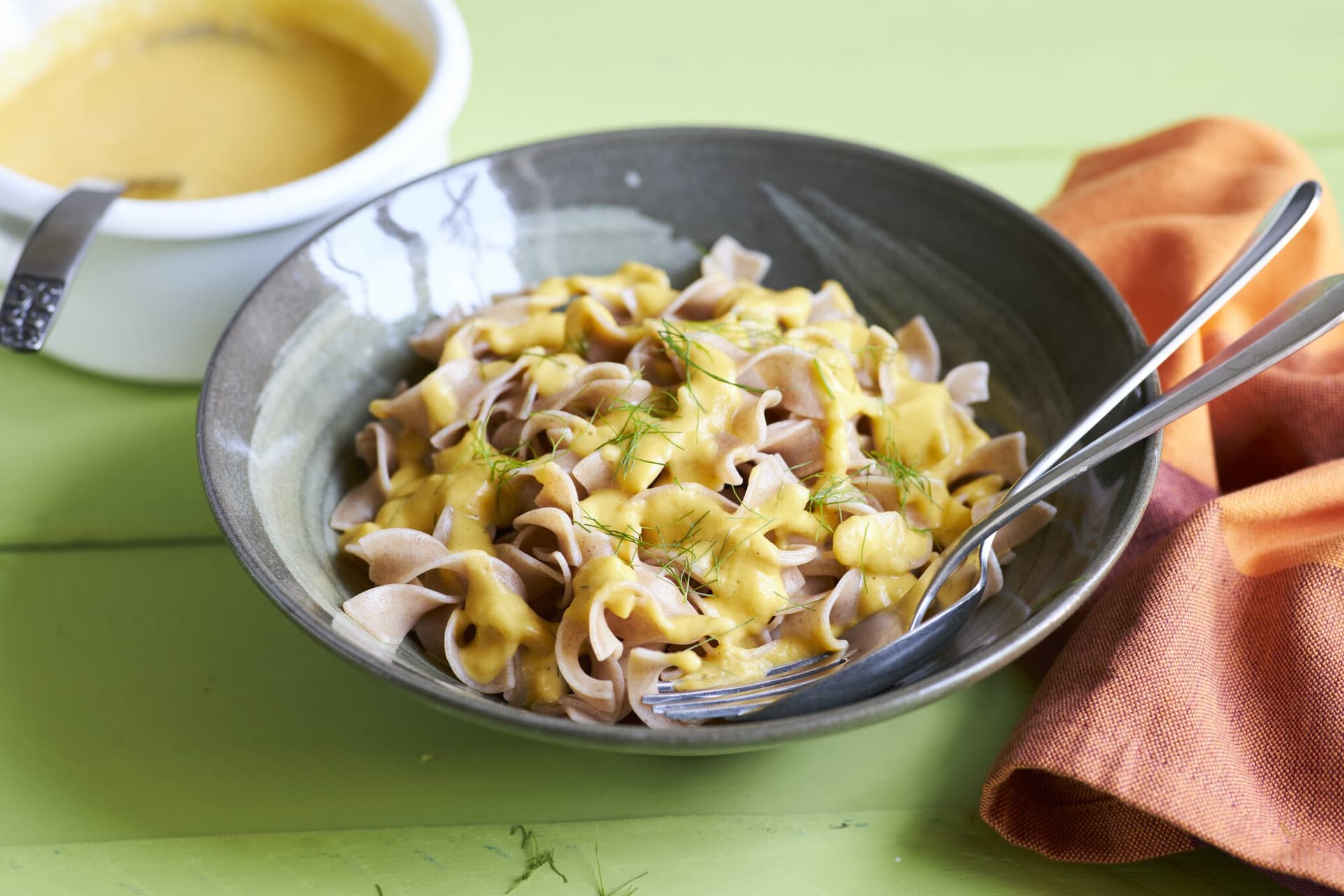 Bandnudeln mit Fenchel-Möhren-Sauce