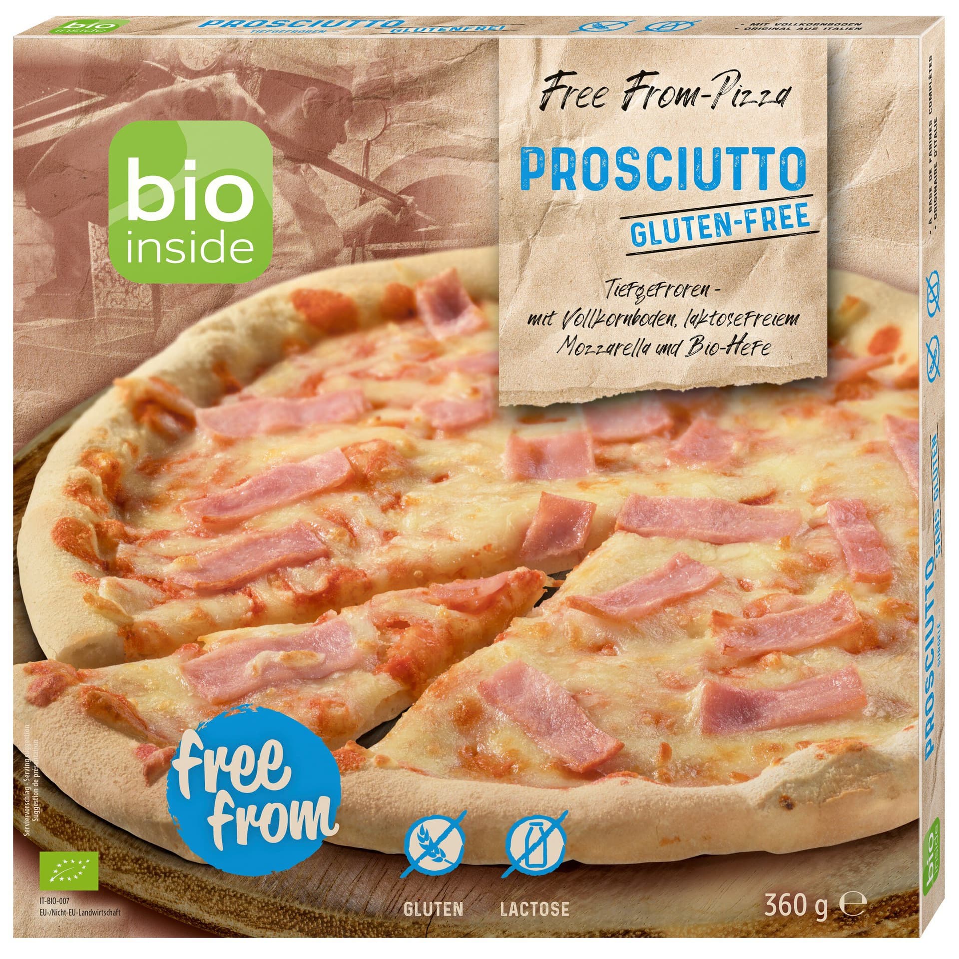 Bio Inside Pizza Prosciutto glutenfrei