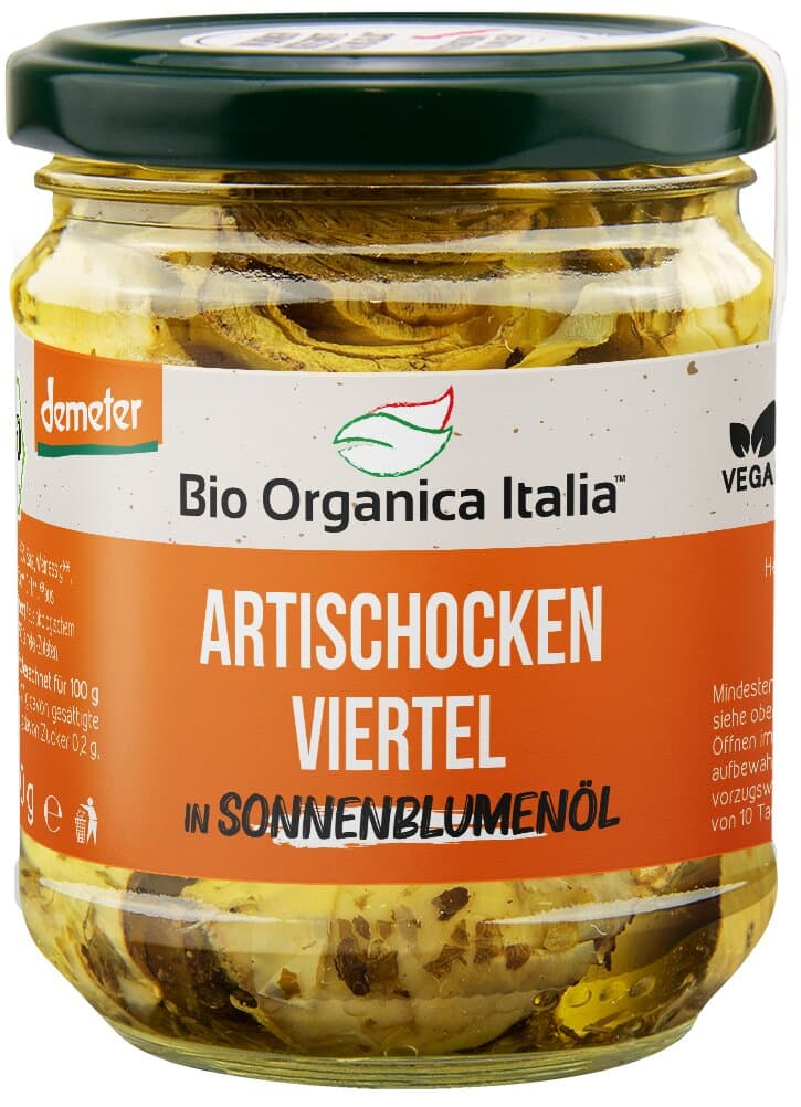 Bio Organica Italia Artischocken in Sonnenblumenöl