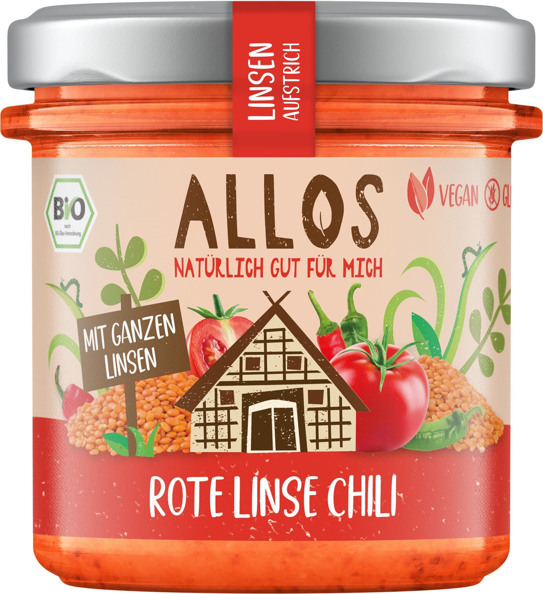 Allos Linsenaufstrich Rote Linse
