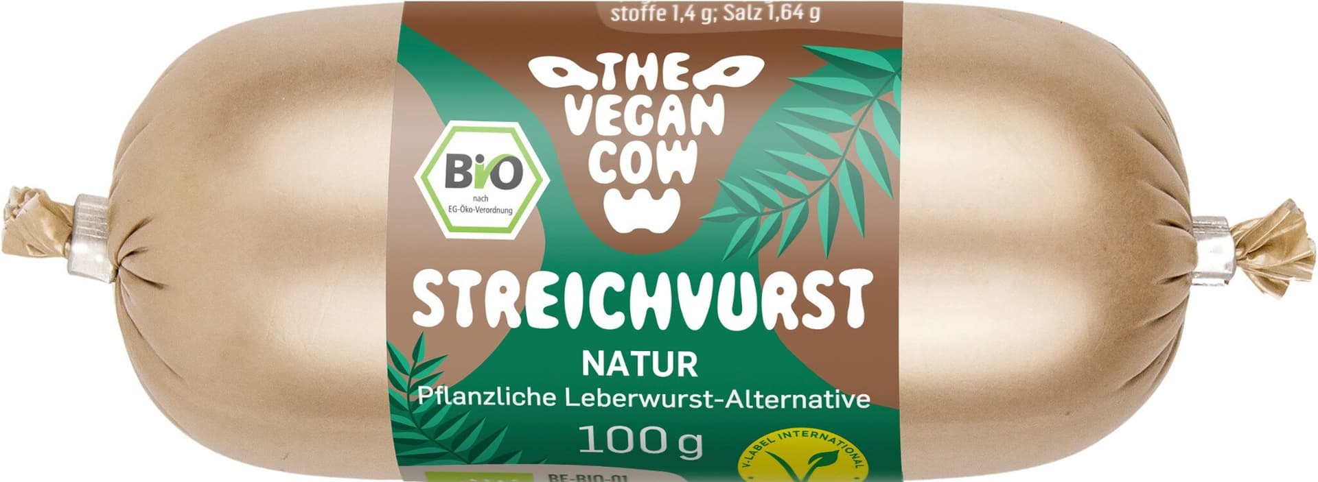 THE VEGAN COW Streichvurst Natur vegan