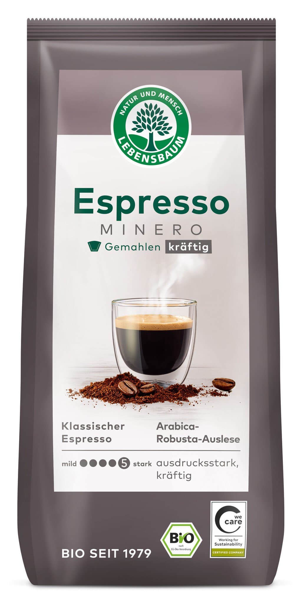 Lebensbaum Espresso Minero gemahlen