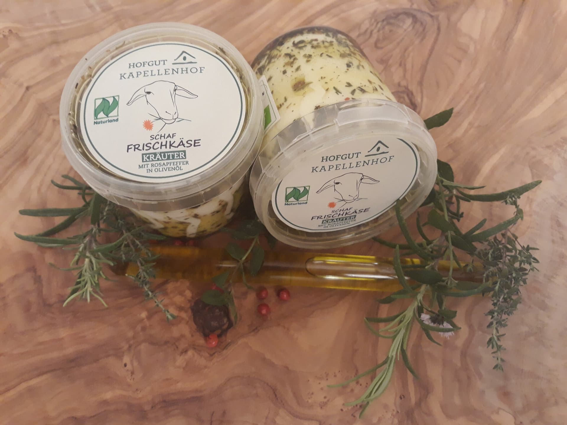 Hofgut Kapellenhof Schaffrischkäse in Olivenöl