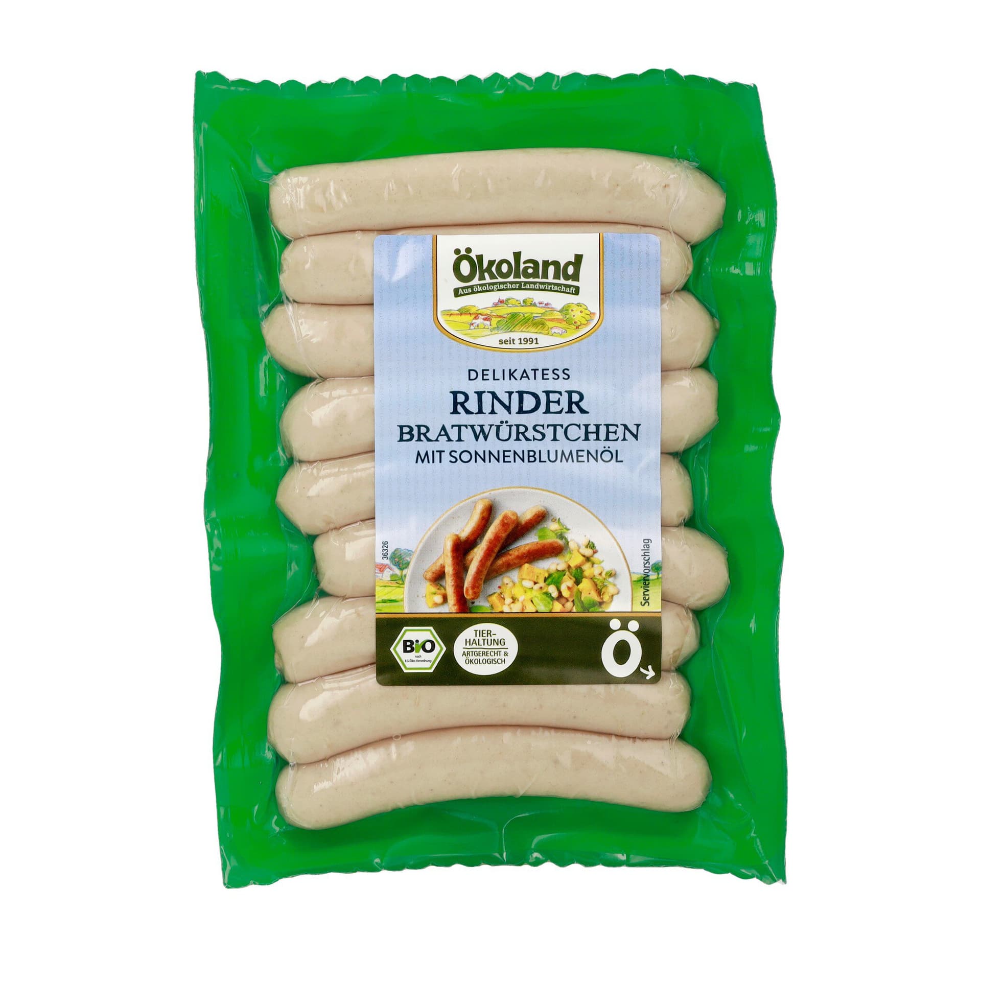 Ökoland Rinder-Bratwürstchen