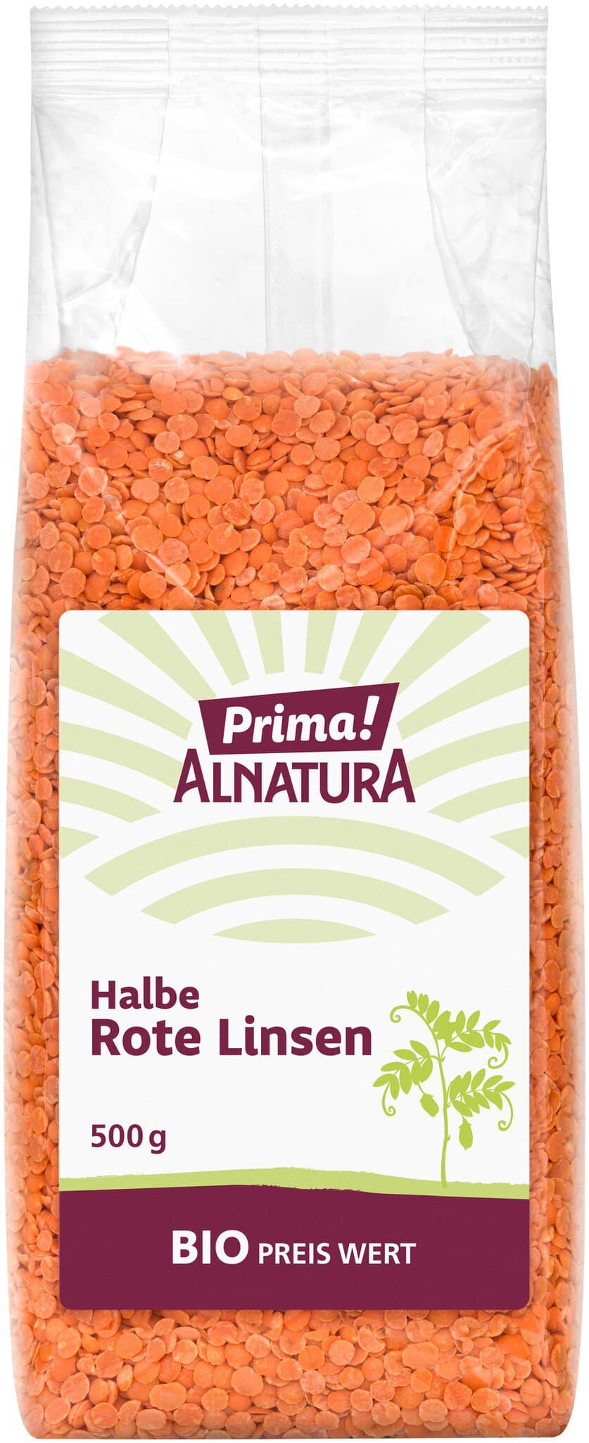 Prima! Alnatura Halbe Rote Linsen