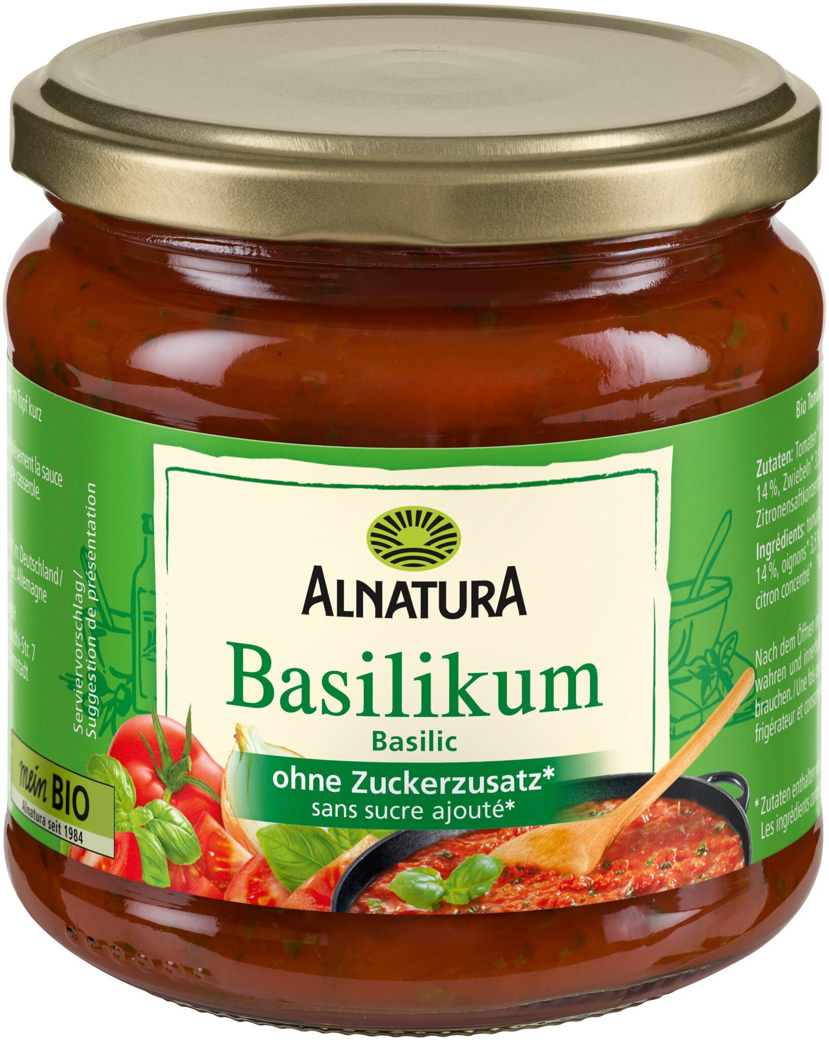 Alnatura Tomatensauce Basilikum