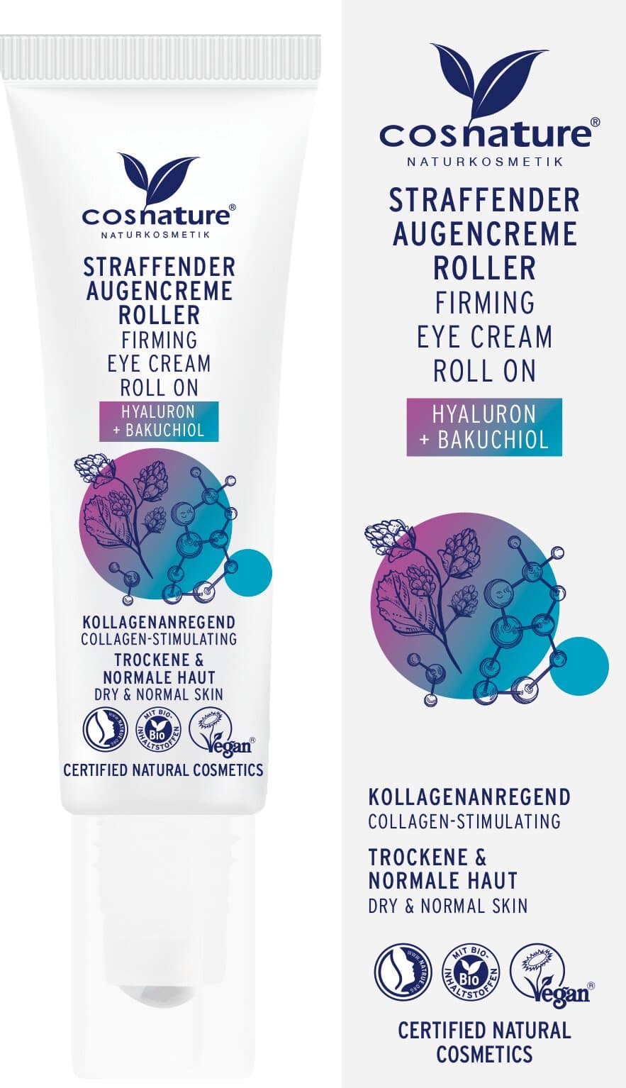 cosnature Augencreme Roll-On Hyaluron + Bakuchiol