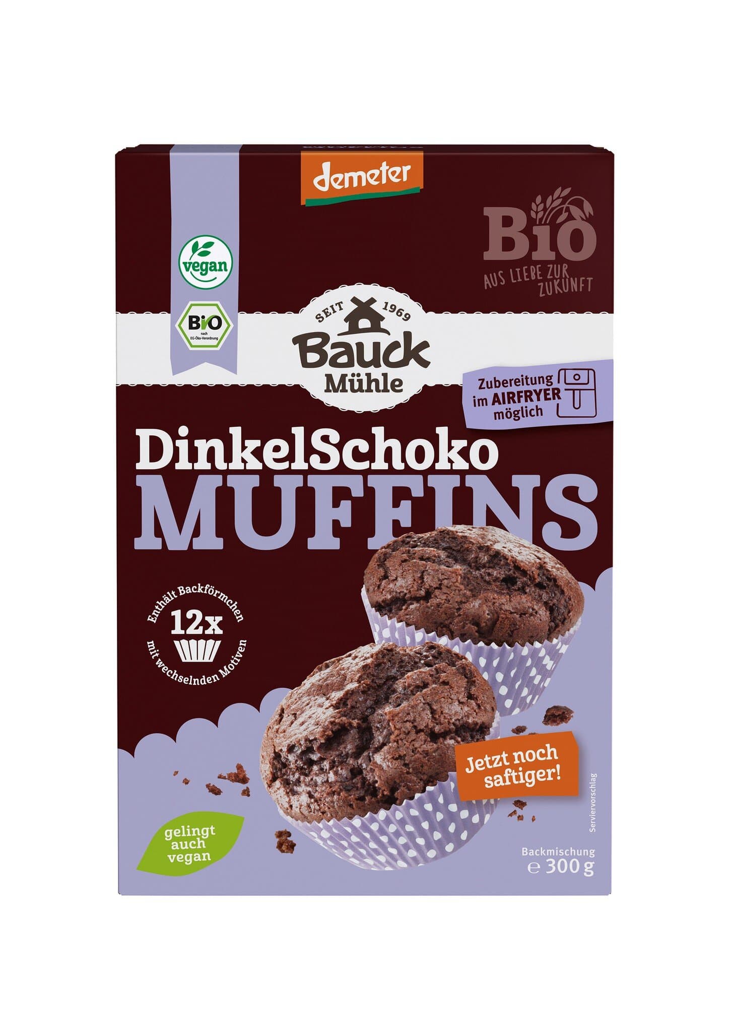 Bauckmühle Dinkel Muffins Schoko