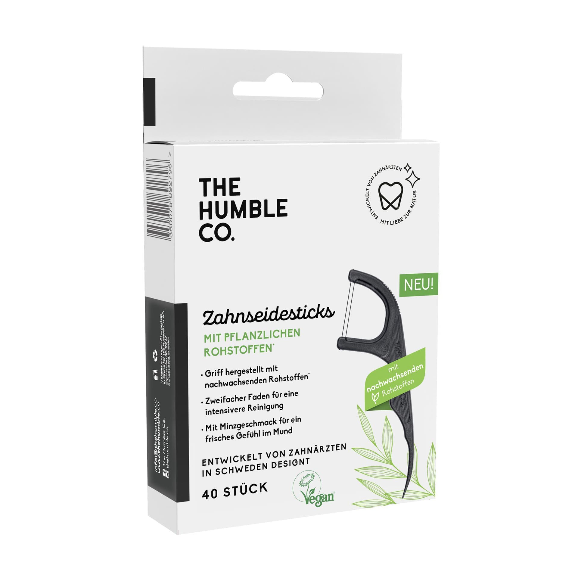 The Humble & Co. Zahnseidesticks 40 Stück