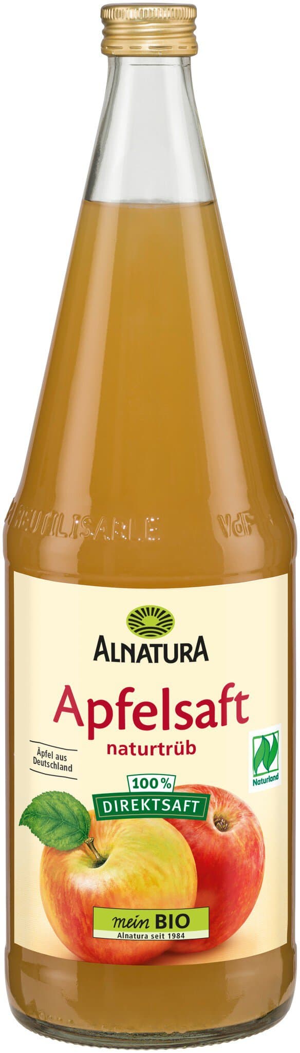 Alnatura Apfelsaft naturtrüb (Glas)