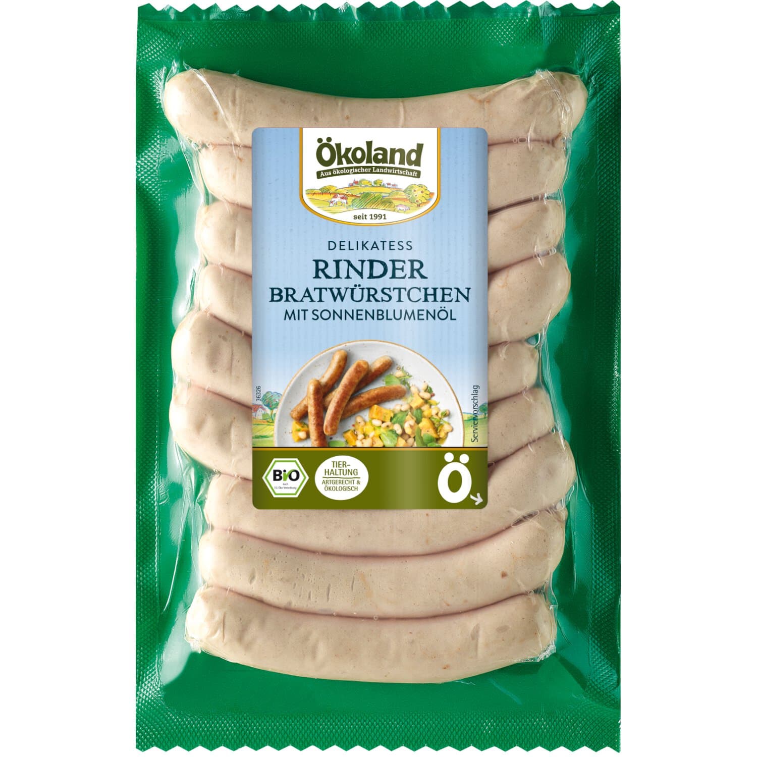Ökoland Rinder-Bratwürstchen