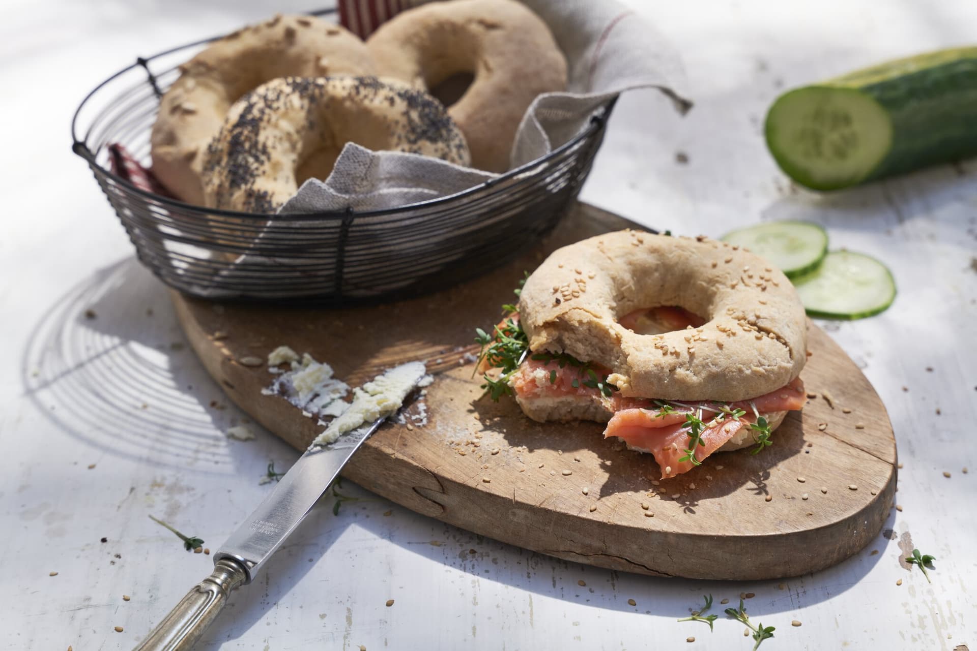 Einfache Bagels