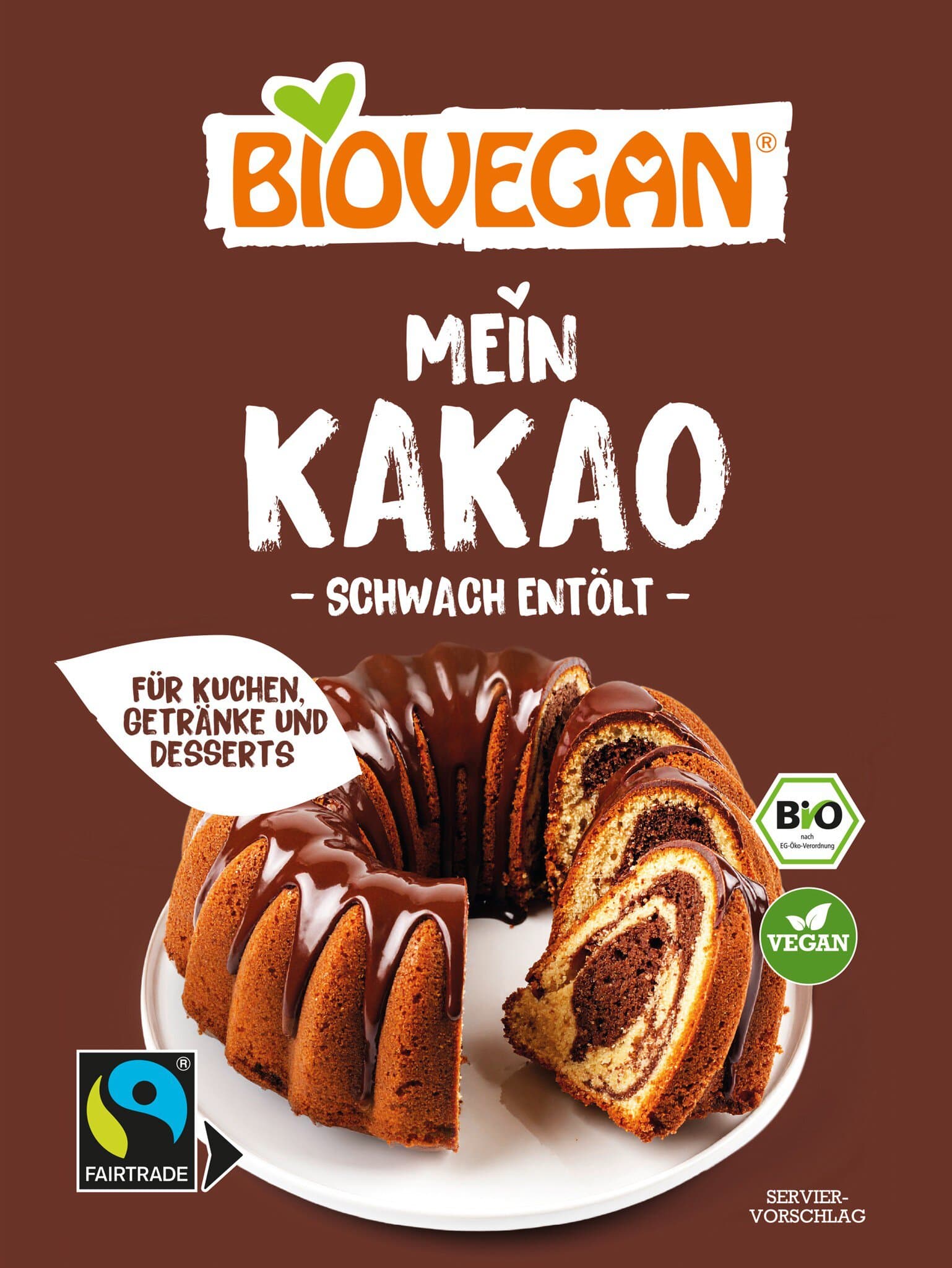 Biovegan Mein Kakao schwach entölt