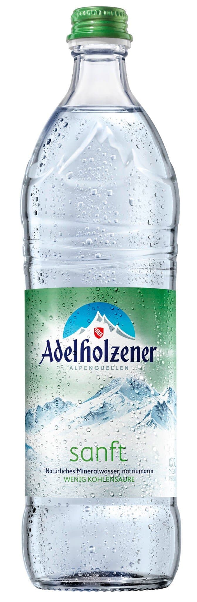 Adelholzener Mineralwasser Sanft (Glas) 0,75l