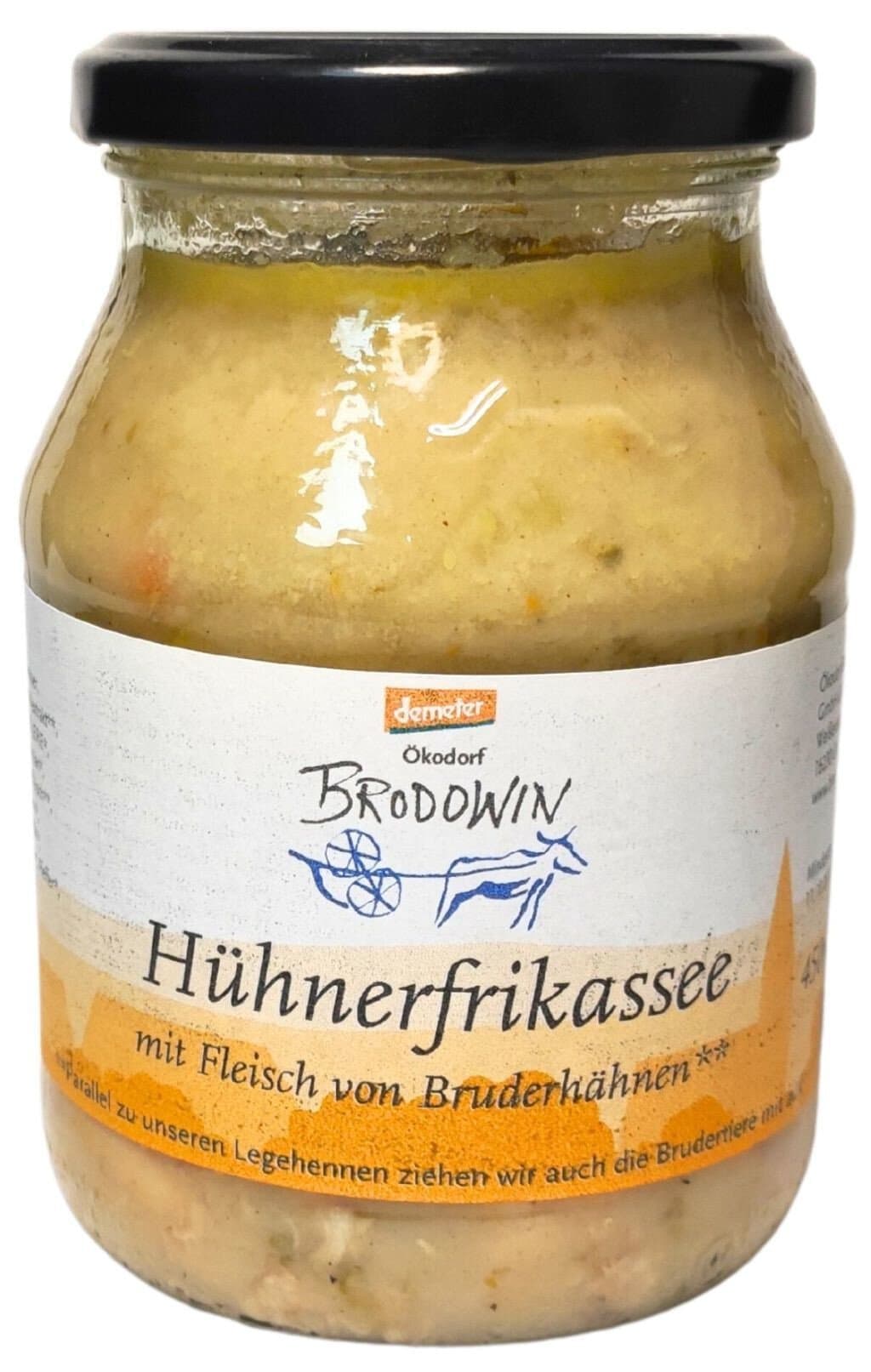 Brodowin Hühnerfrikassee im Pfandglas