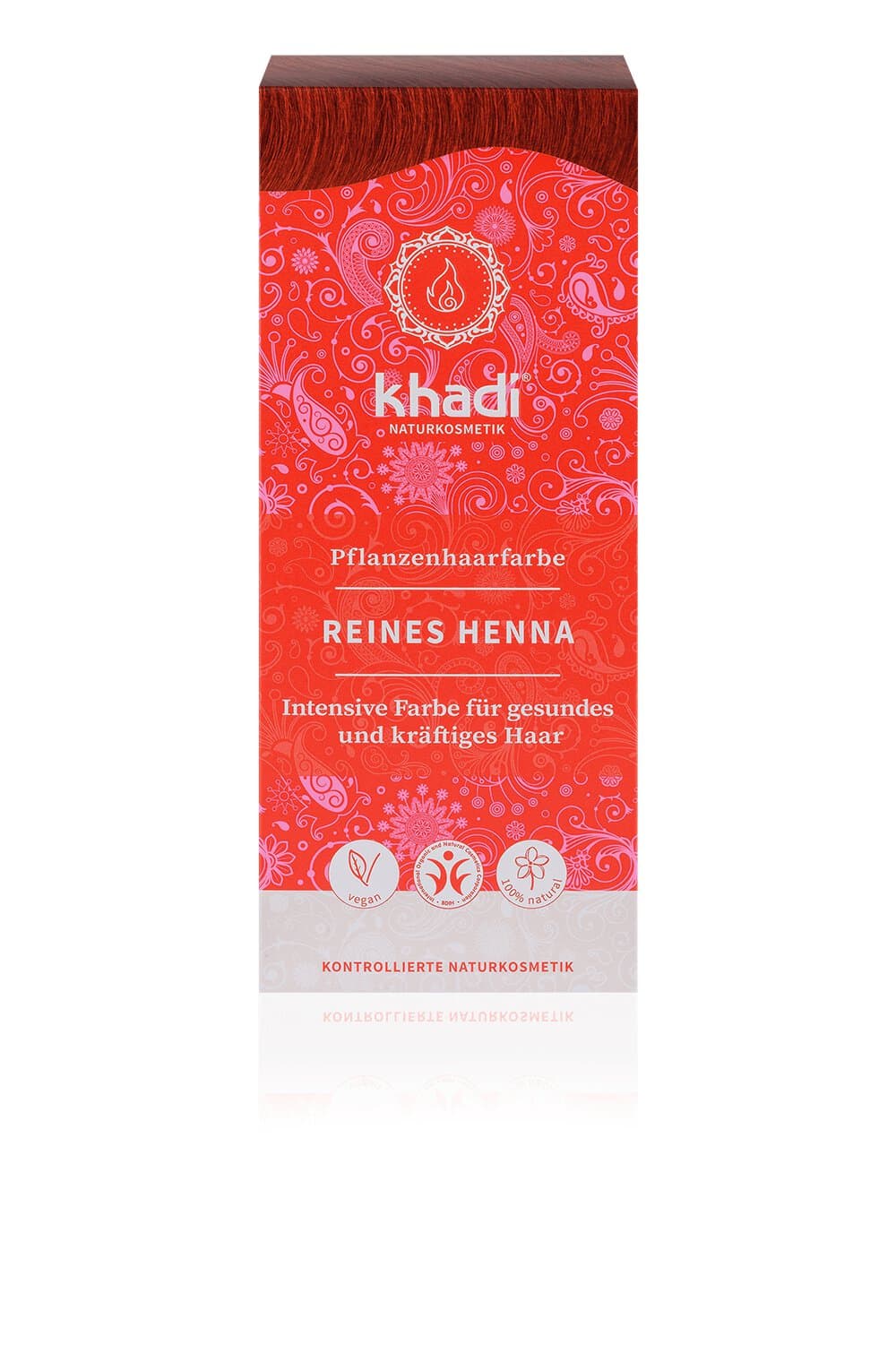 Khadi Pflanzenhaarfarbe Reines Henna