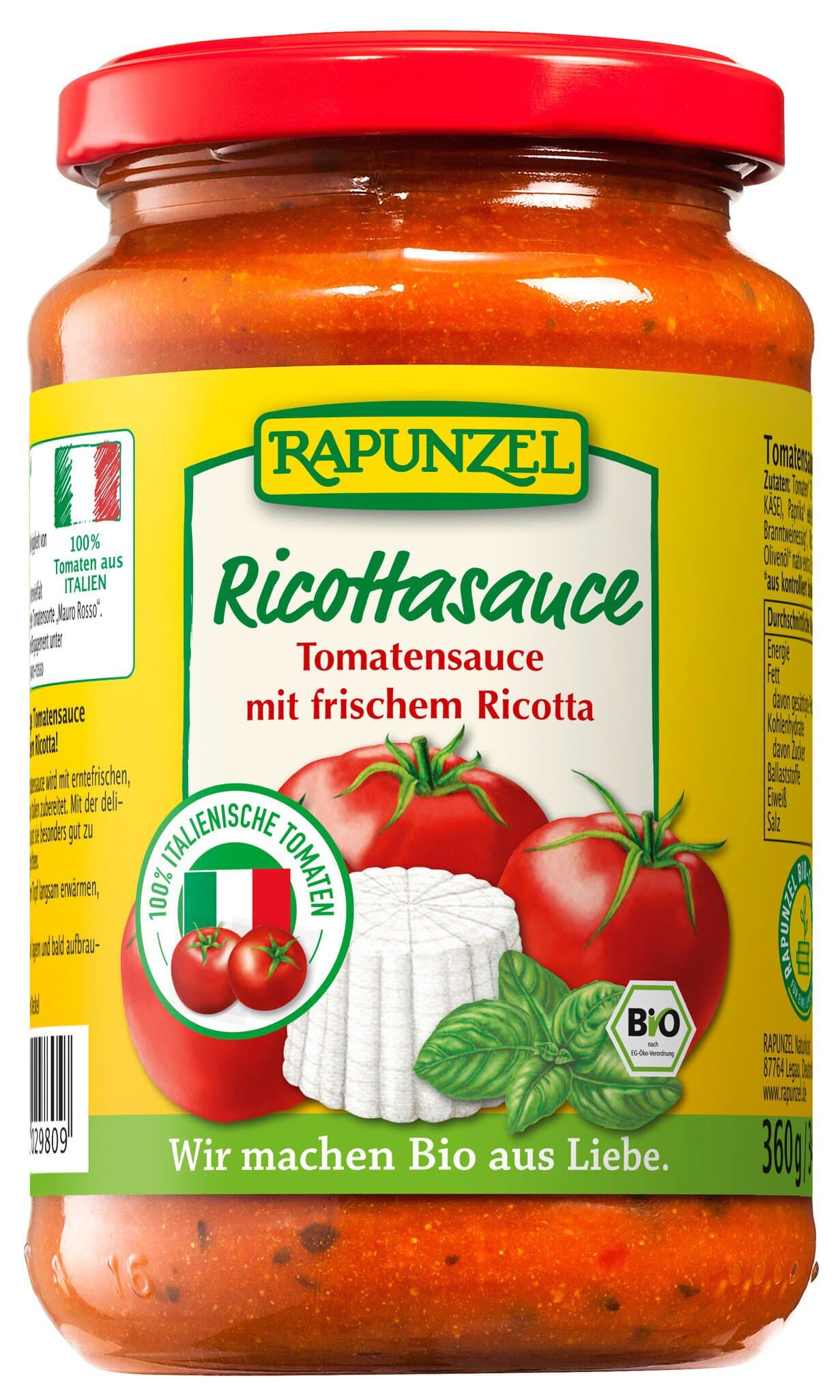Rapunzel Tomatensauce Ricotta