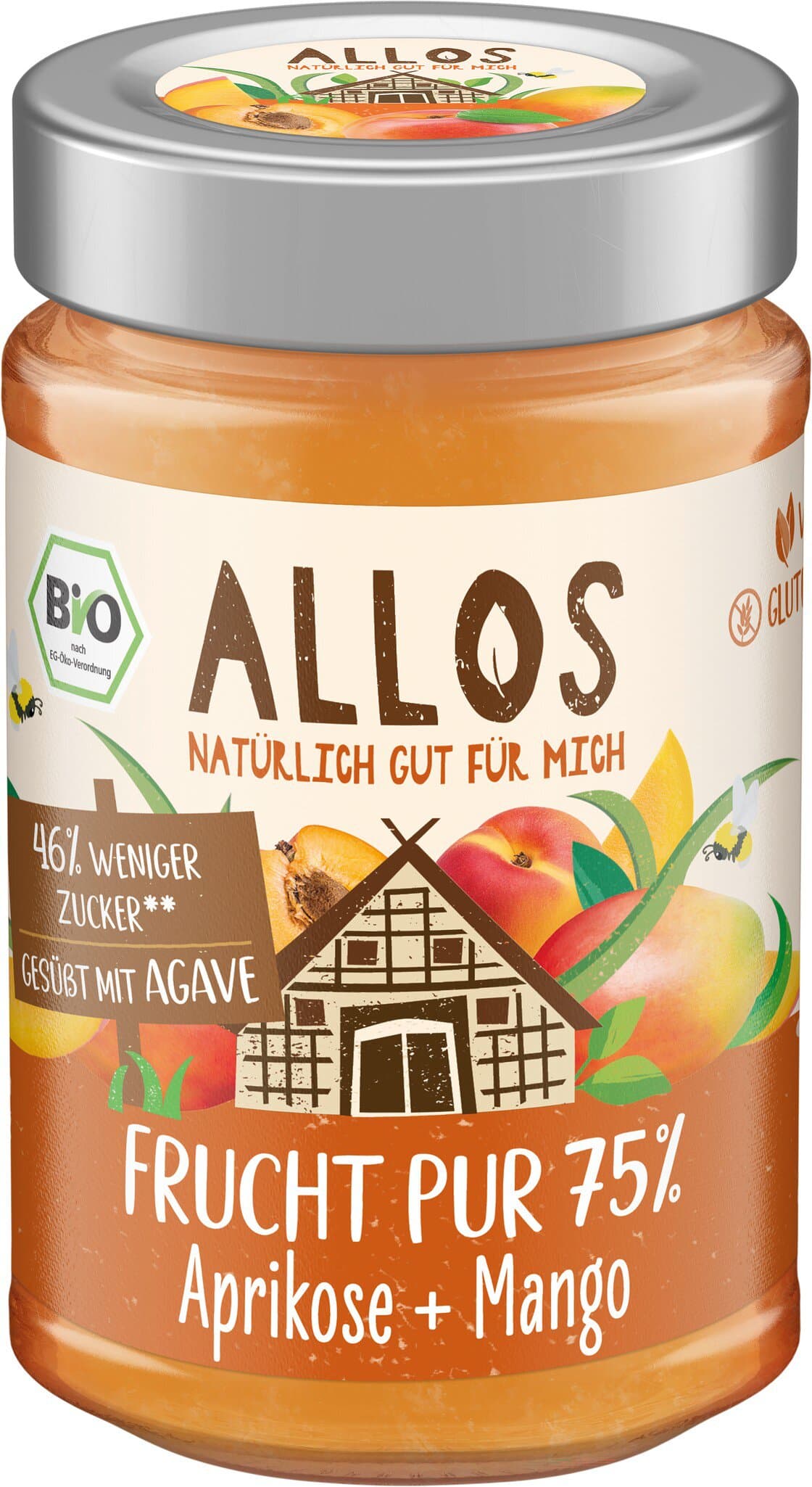 Allos Frucht Pur Aprikose-Mango