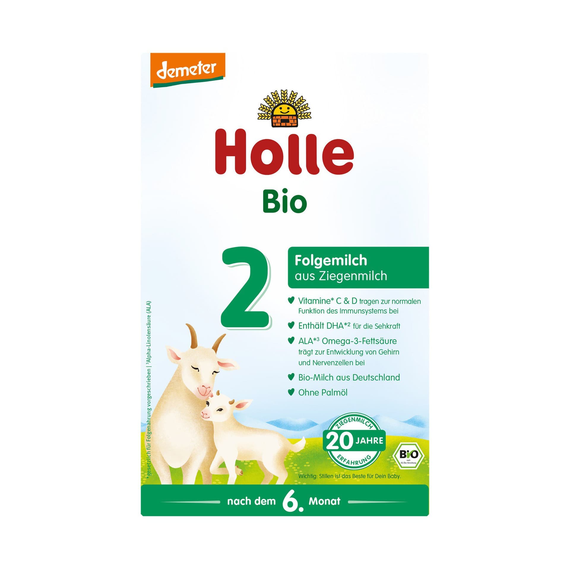 Holle Folgemilch 2 aus Ziegenmilch