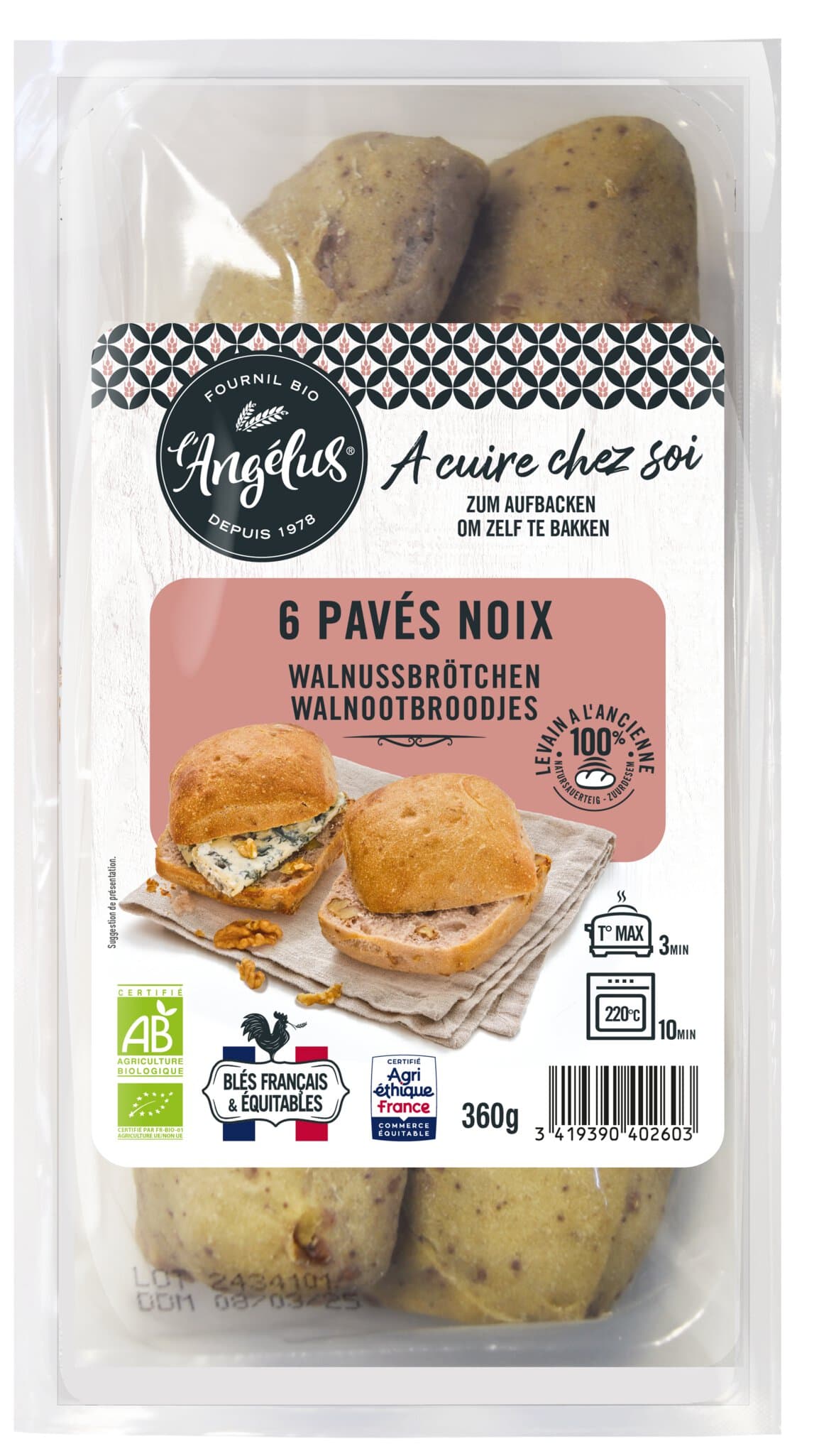 L'Angélus Walnussbrötchen