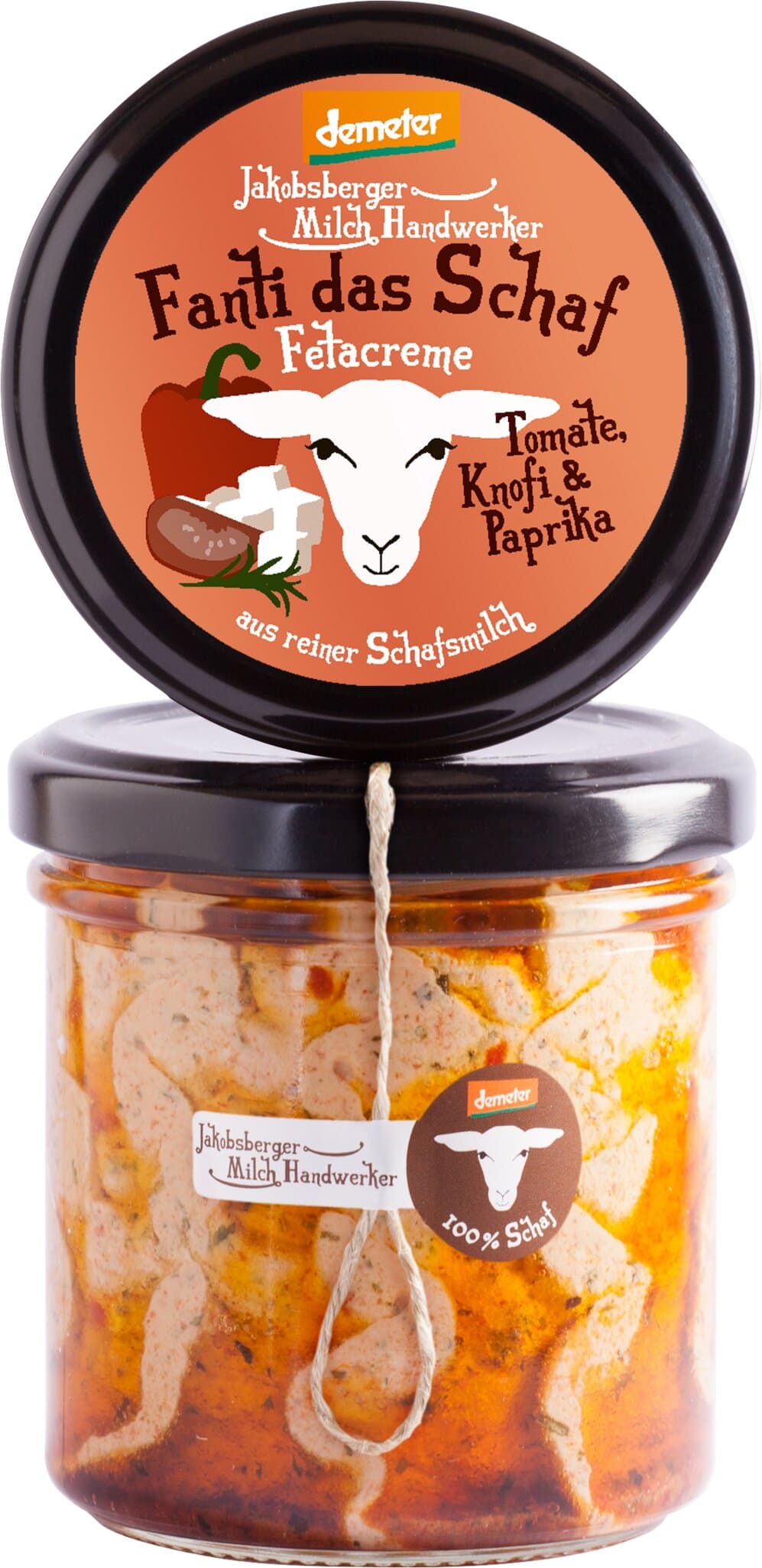 Jakobsberger Schaffrischkäse Tomate, Knoblauch, Paprika