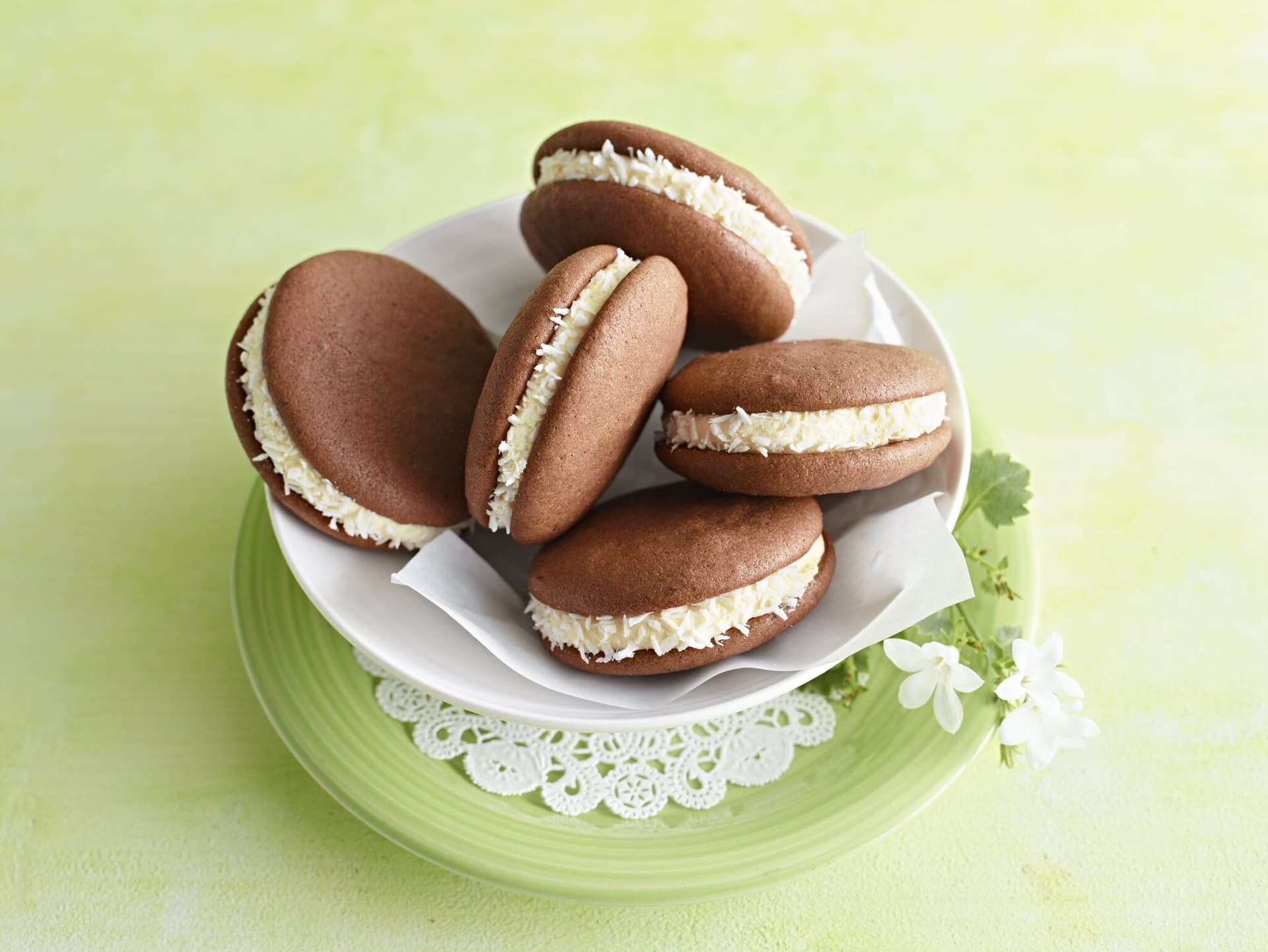 Schokohappen mit Mango-Frischkäse-Füllung