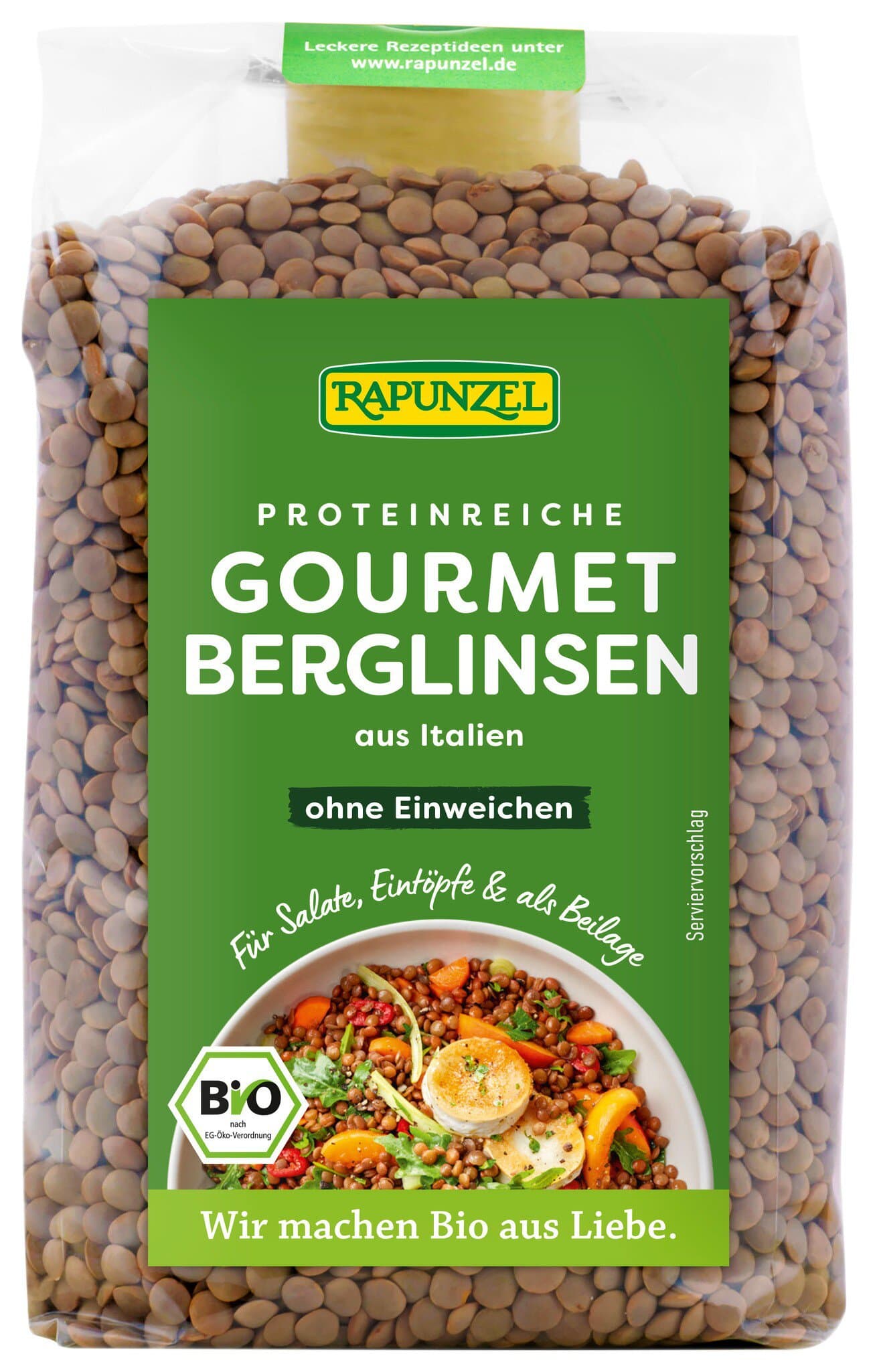 Rapunzel Gourmet Linsen braun
