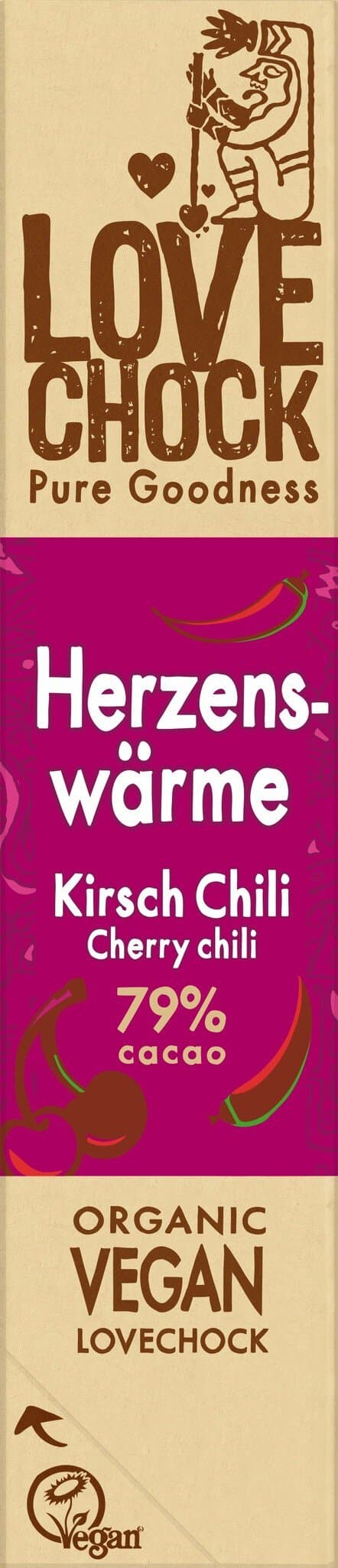 Lovechock Herzenswärme Kirsch Chili Riegel