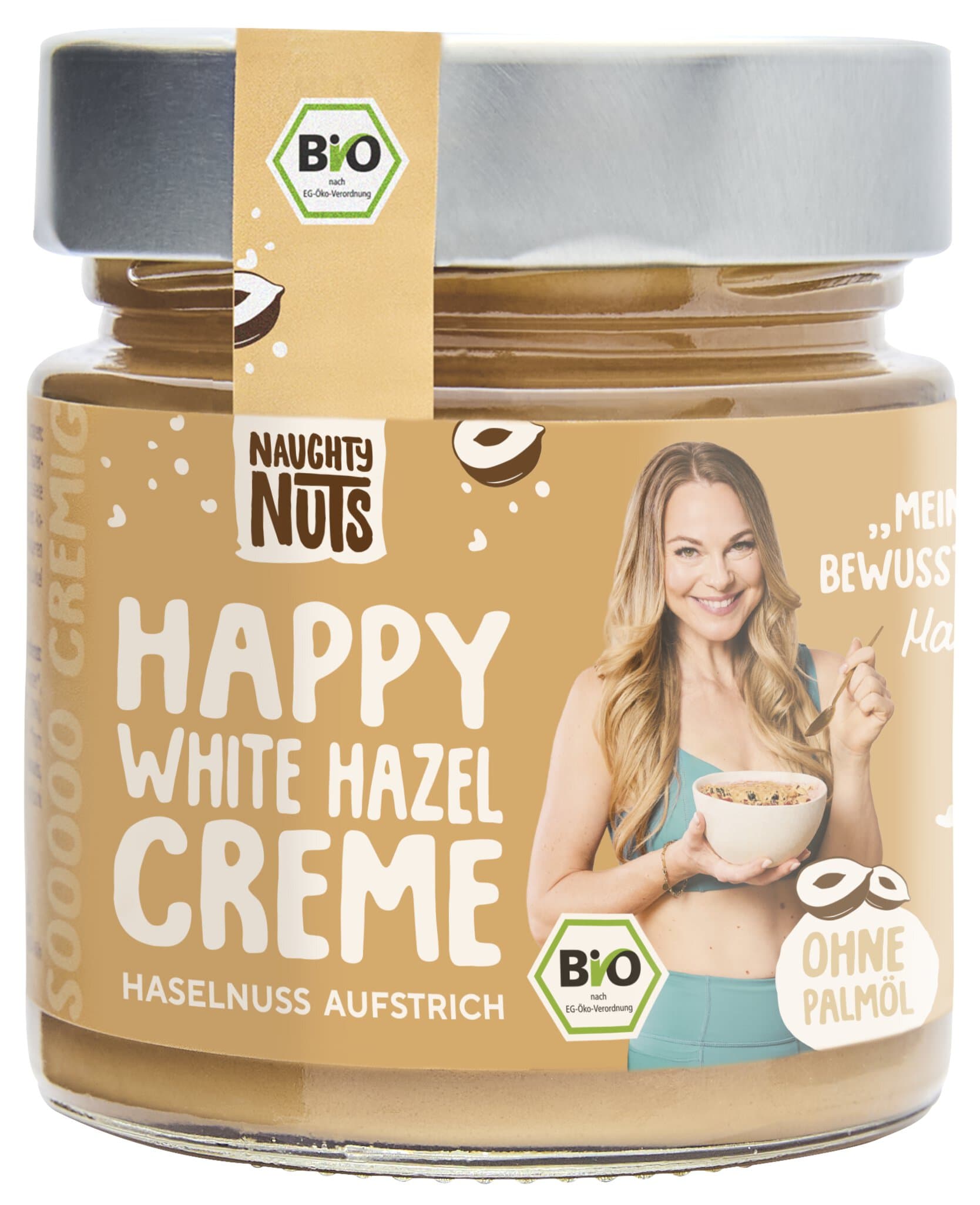 Naughty Nuts Happy White Hazel Creme