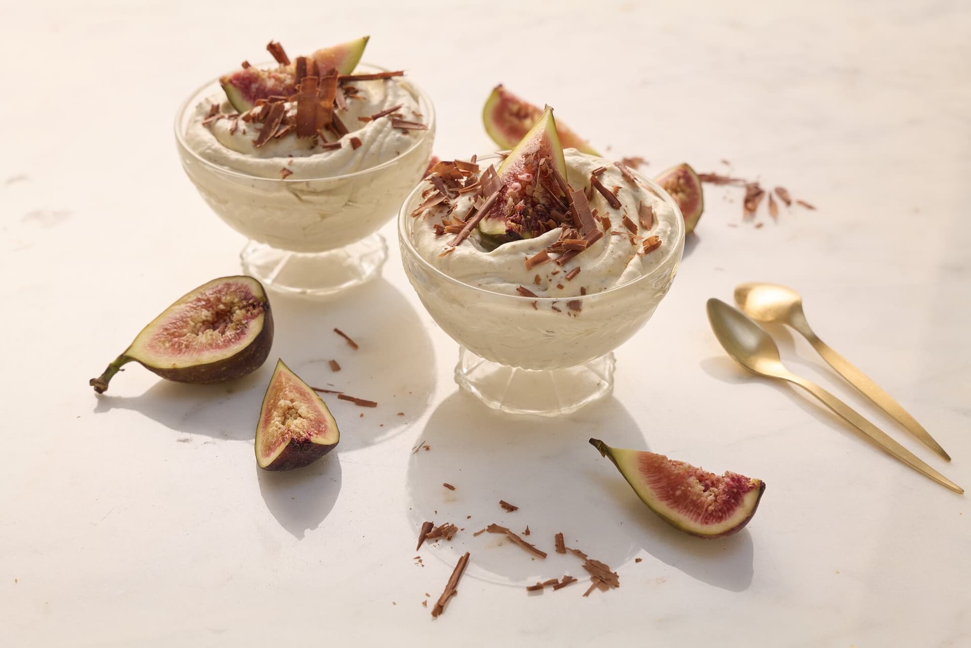 Cremige Feigenmousse
