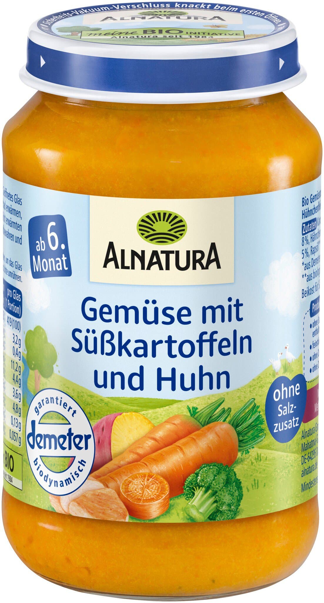 Alnatura Gemüse mit Süßkartoffeln und Huhn