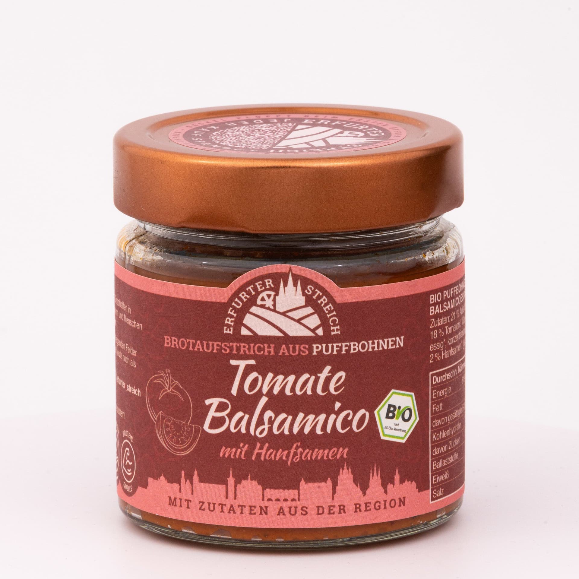 Erfurter Streich Tomate Balsamico mit Hanfsamen