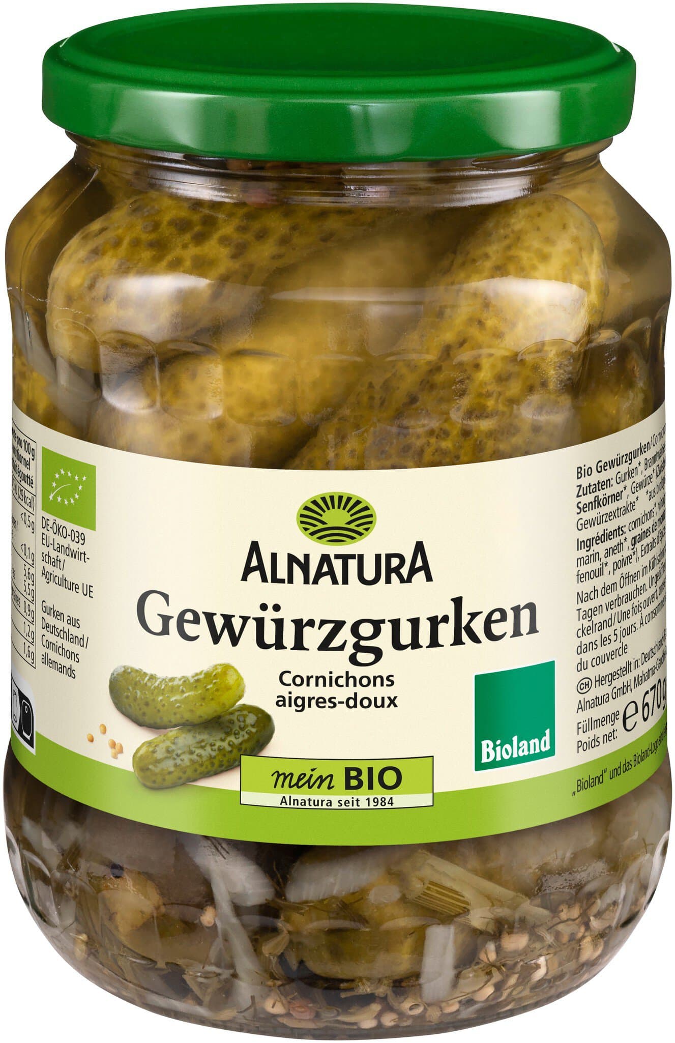 Alnatura Gewürzgurken