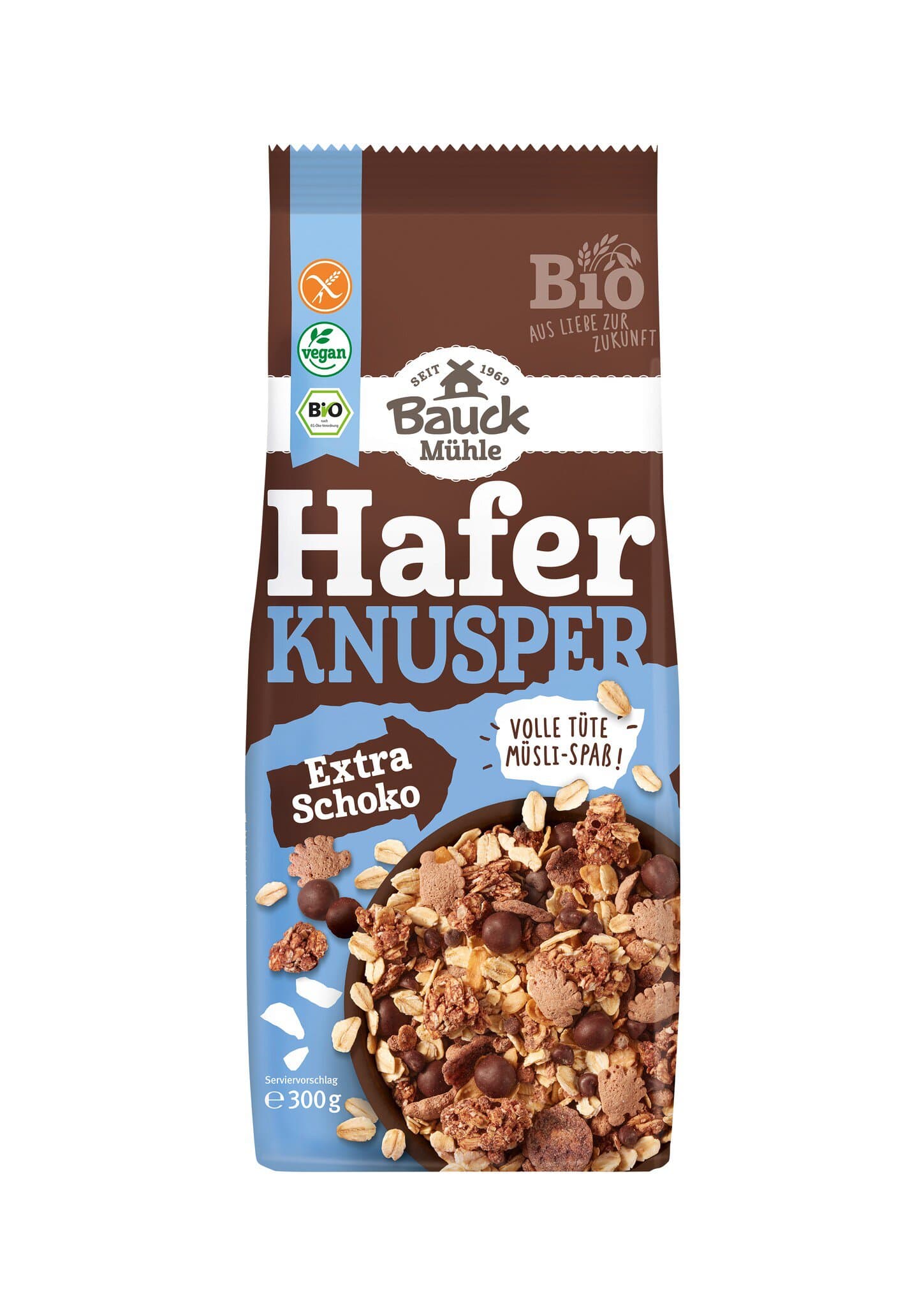 Bauckmühle Hafer Knusper Müsli Extra Schoko