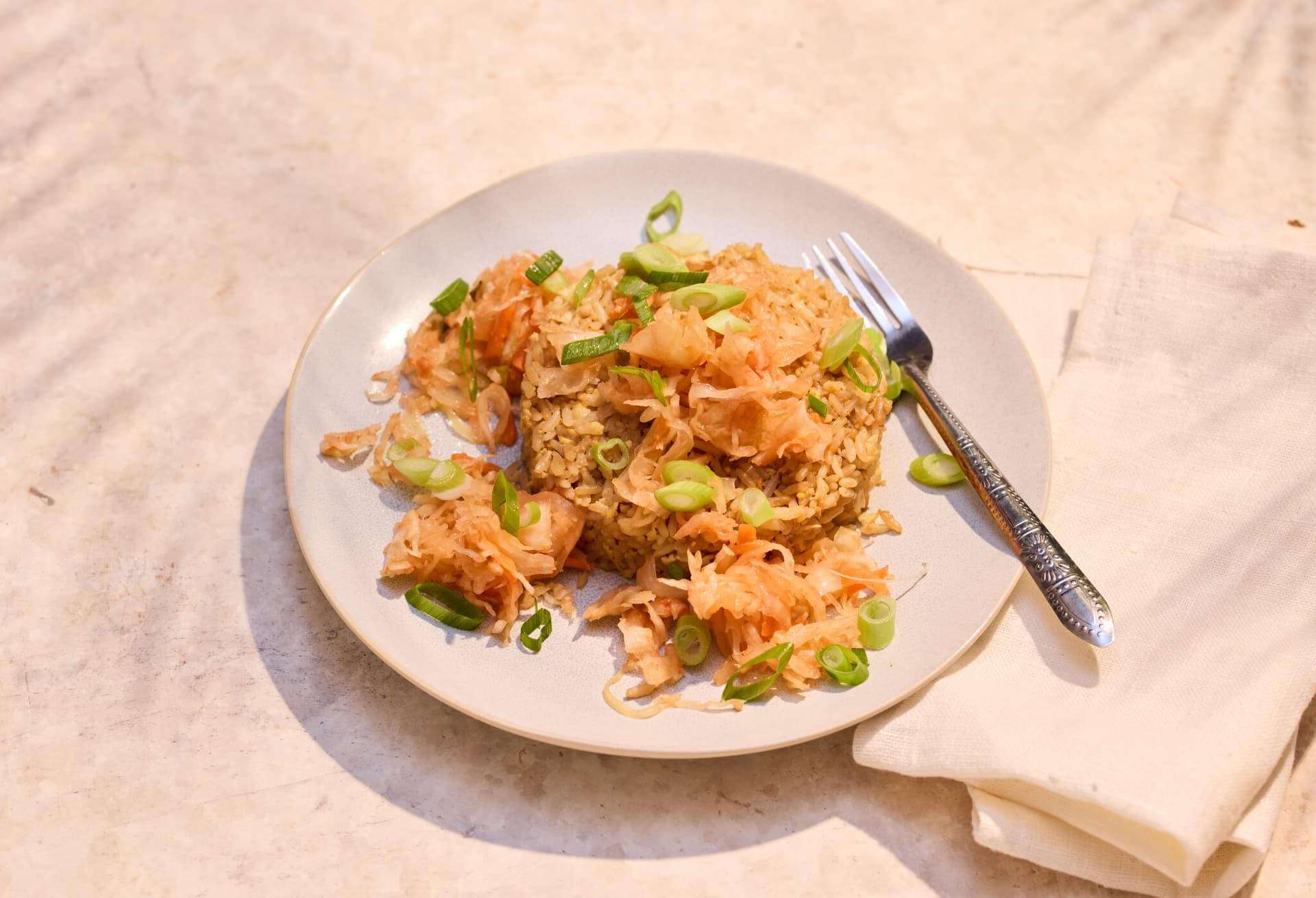 Gebratener Reis mit Kimchi