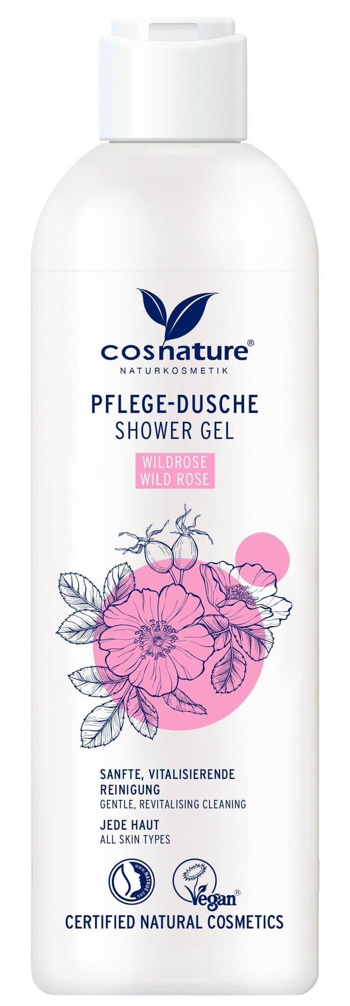 cosnature Pflege-Dusche Wildrose