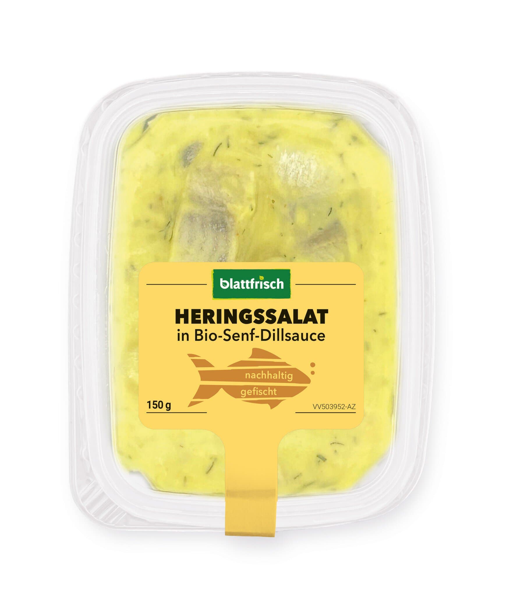 blattfrisch Senf-Dill Heringssalat